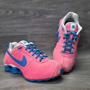 Nike Shox R4 Classic Low Hot Pink Blue GS Youth 4 Leather Y2K Classic 309711-614